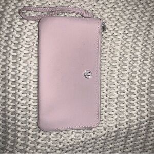 Lululemon Now And Always Women's Pink Double Zipper Pouch Clutch One Size